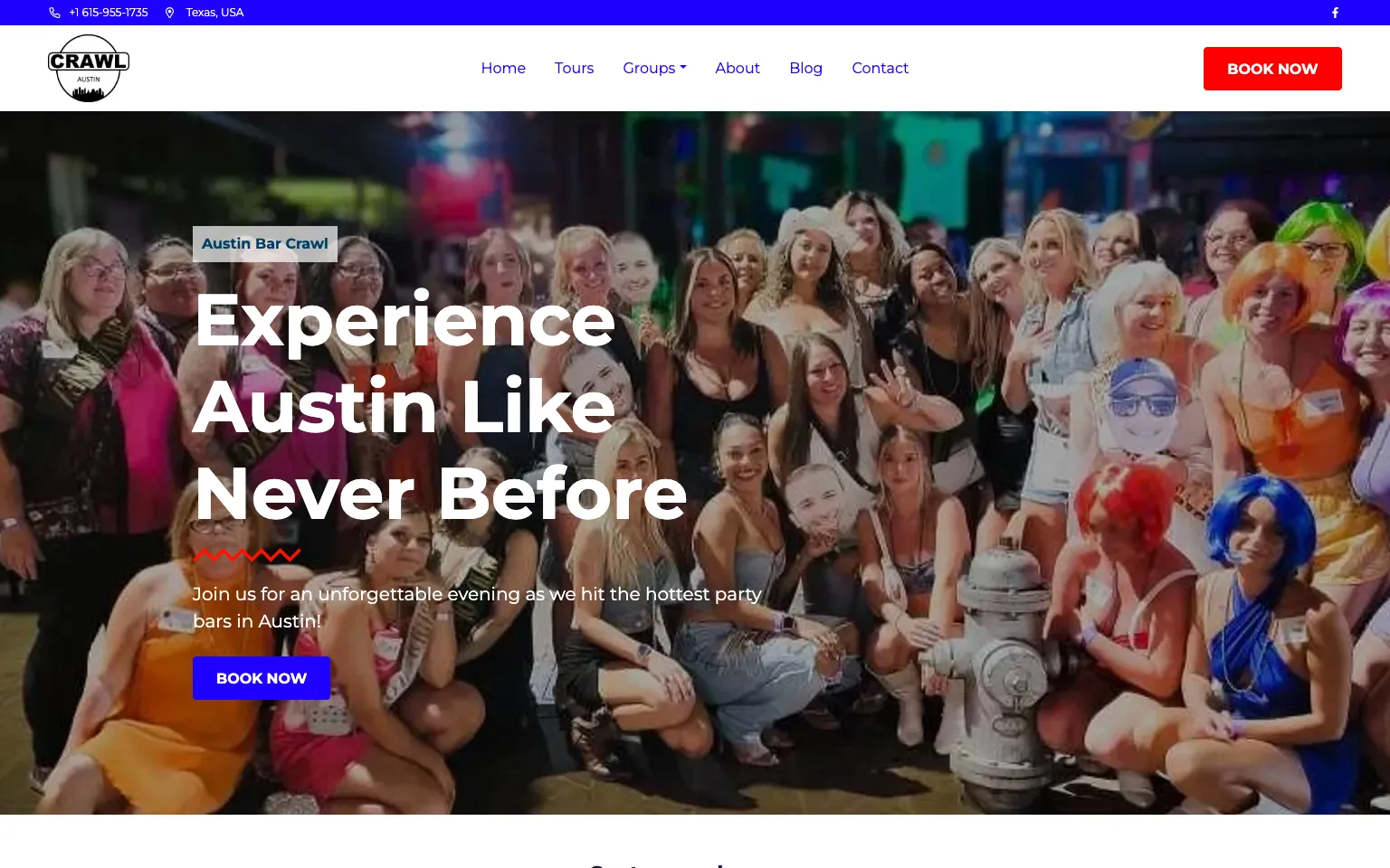 Crawl Austin website screenshot
