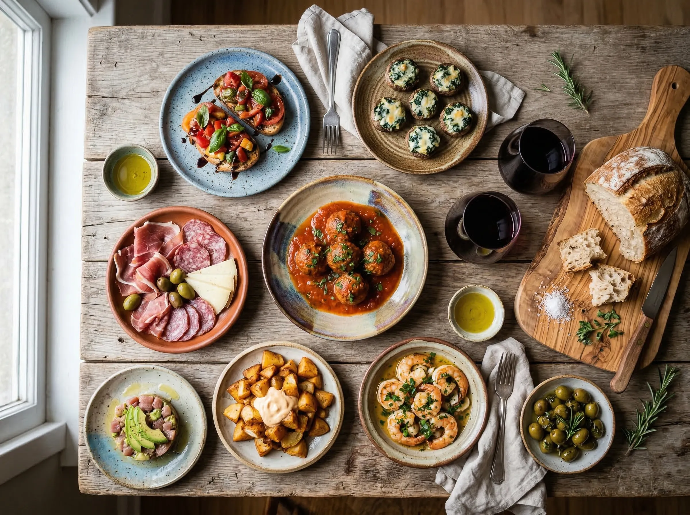 Tour Stops and Menus, Front and Center