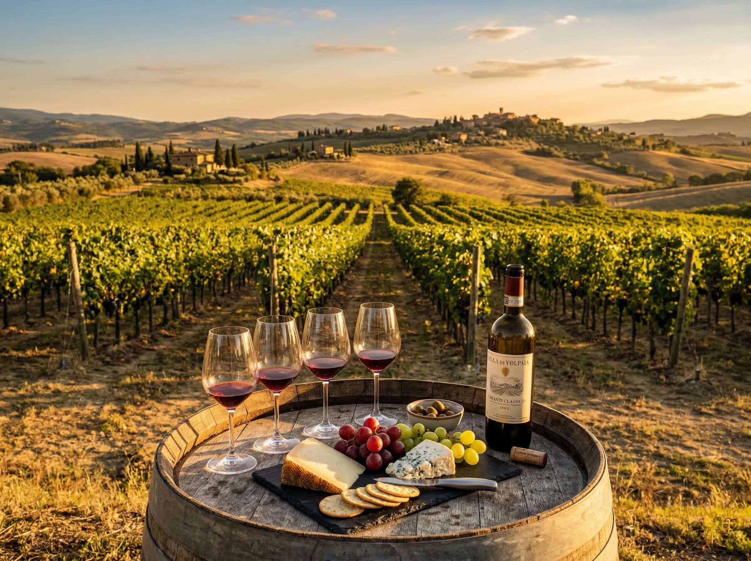 Vineyard Stops and Tasting Menus, Beautifully Displayed