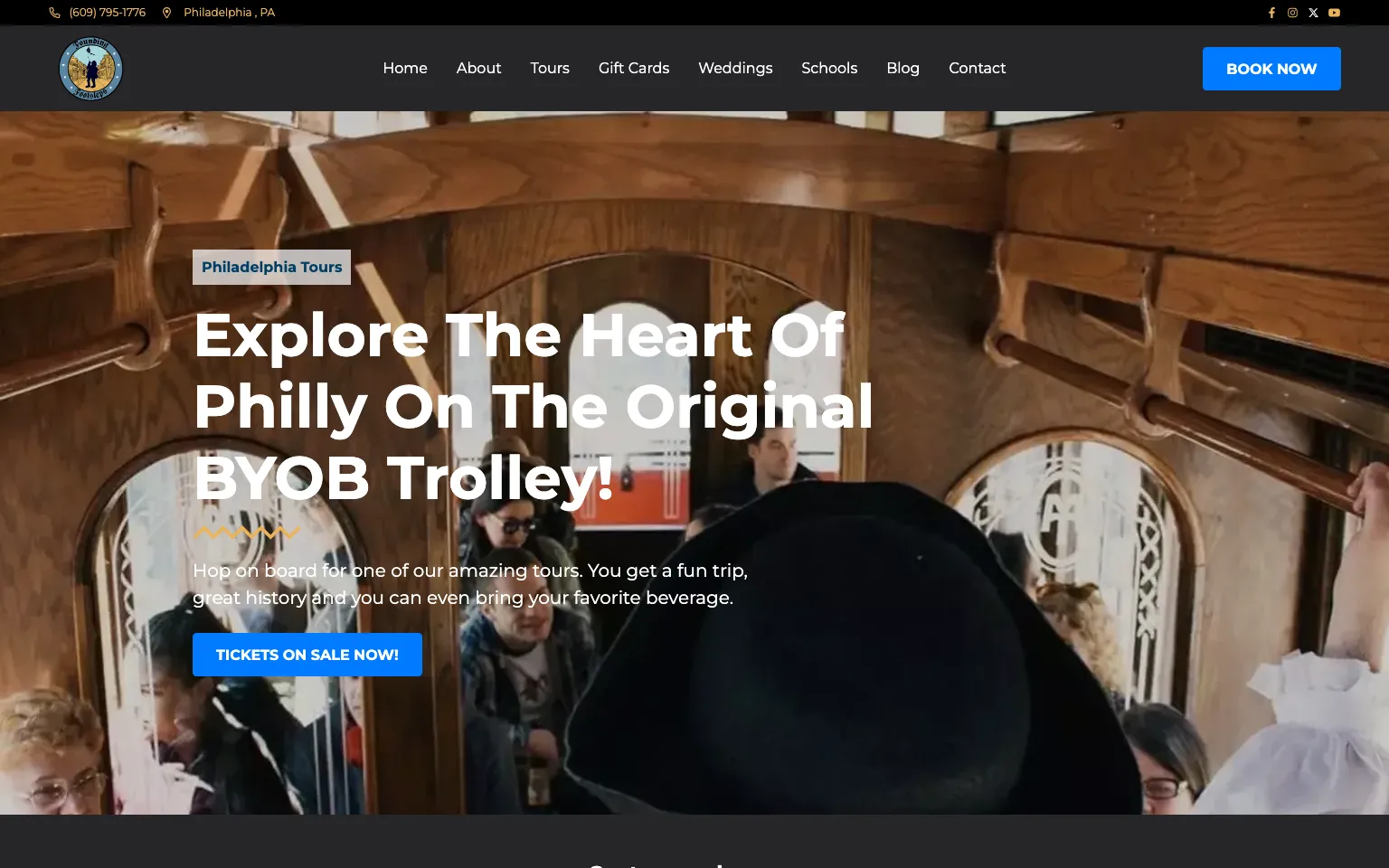 Founding Footsteps website screenshot