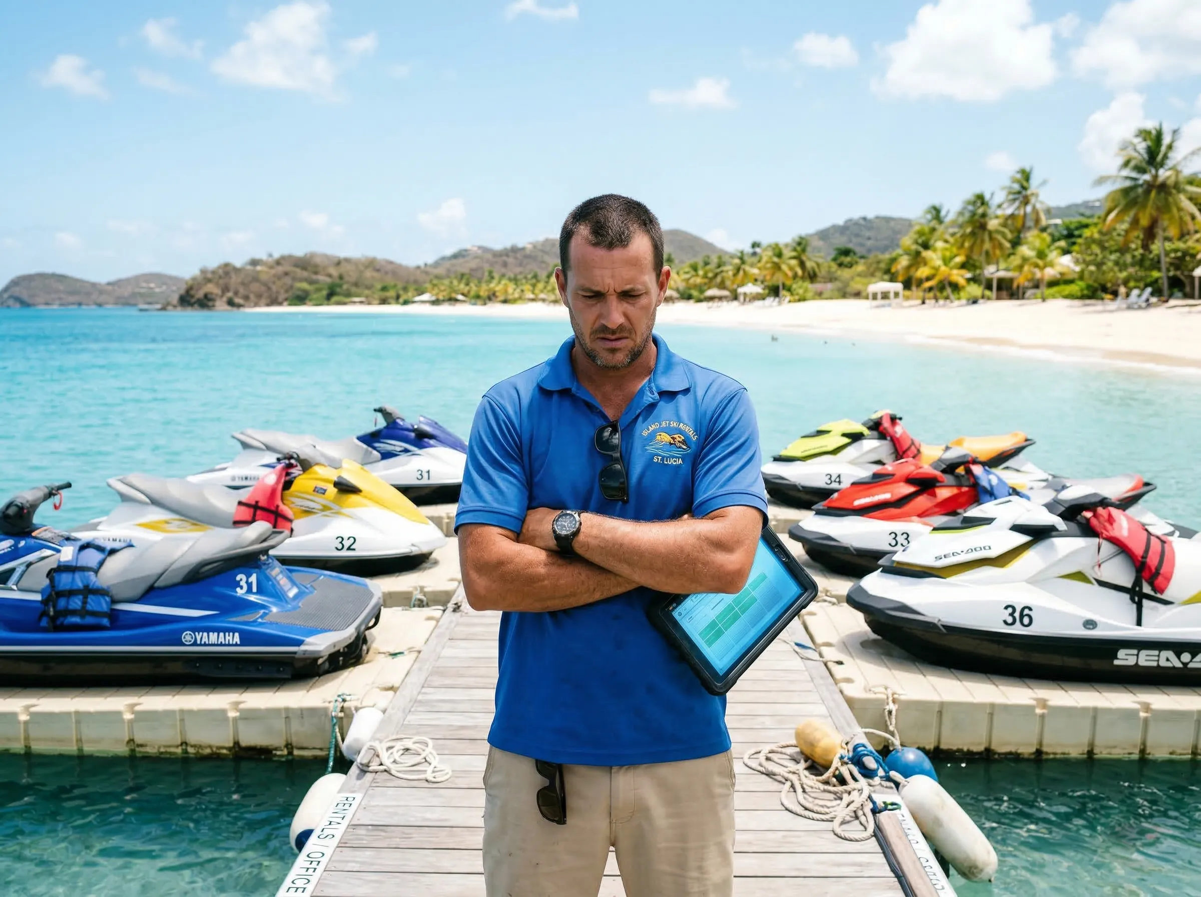 jet ski rental & watersports operator struggling with their website