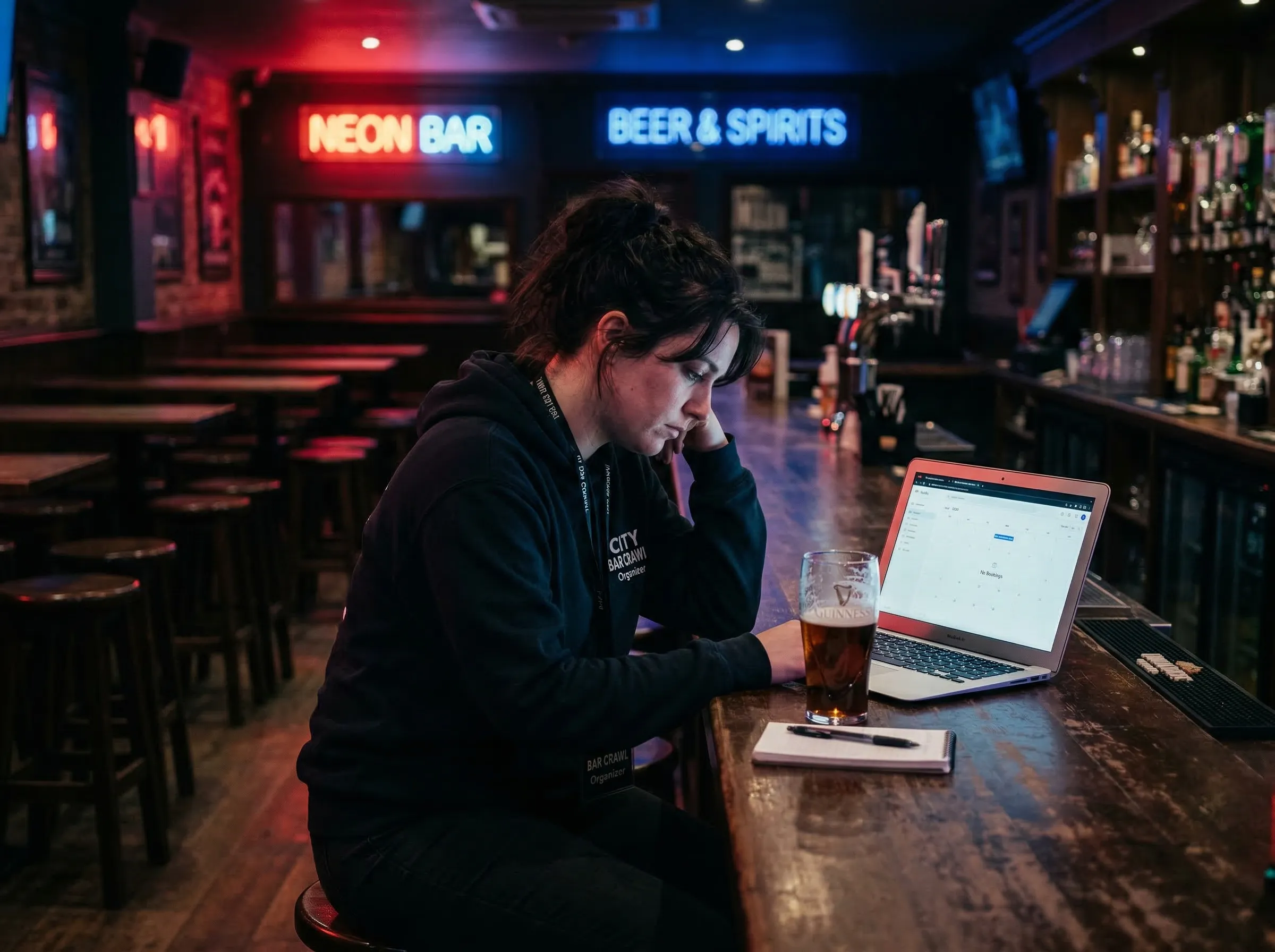 bar crawl & pub tour operator struggling with their website