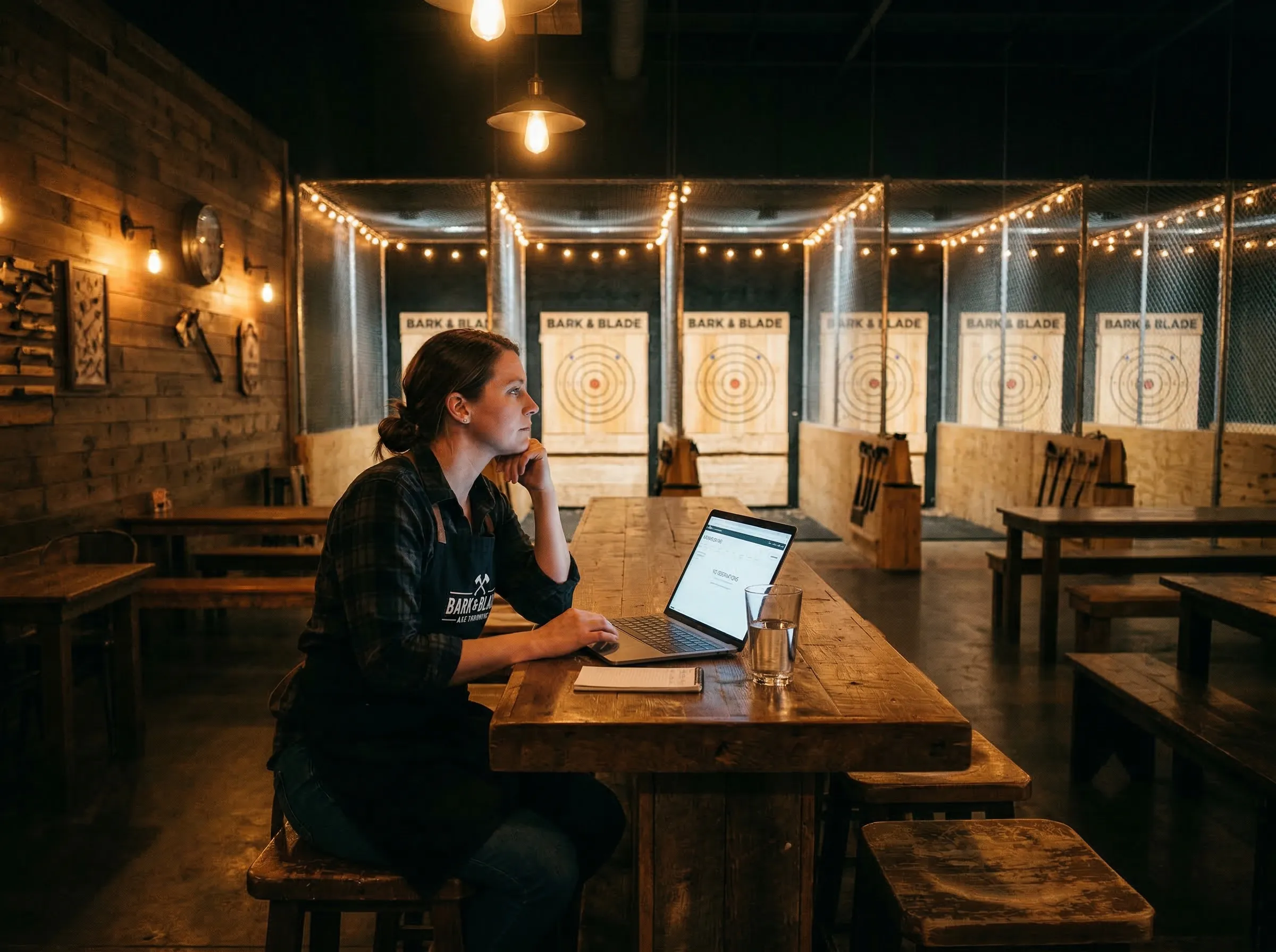axe throwing venue operator struggling with their website